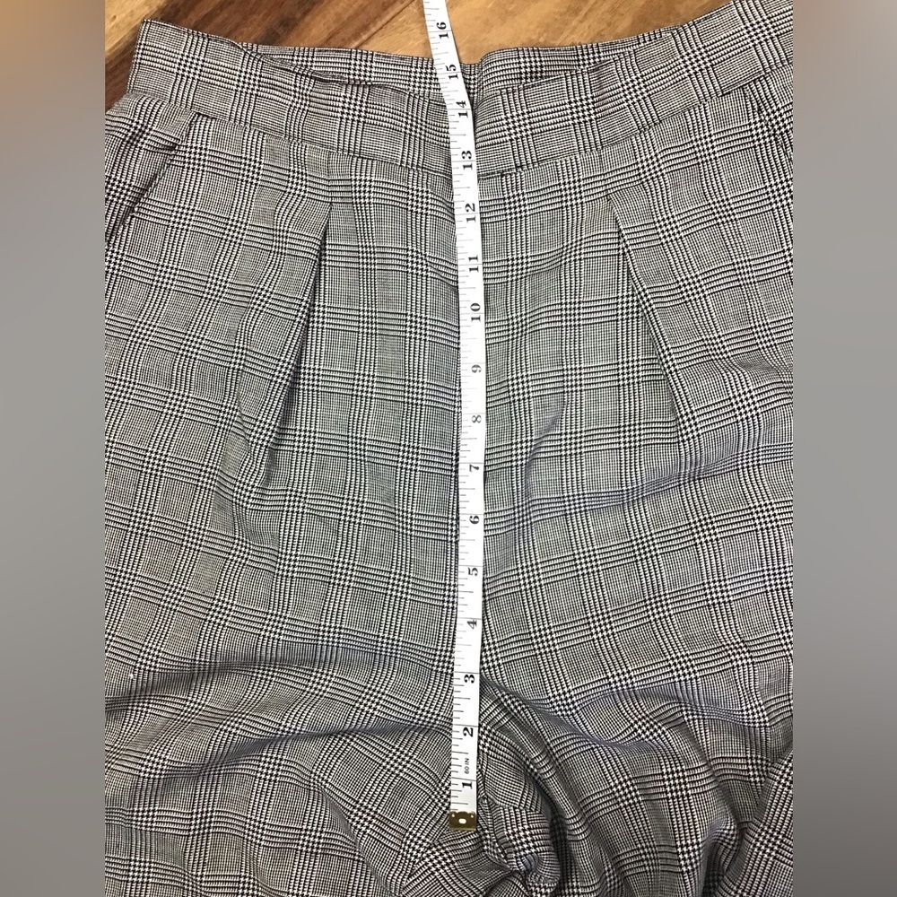 Lauren Ralph Lauren Vintage Women’s Glen Plaid Pleated Career Cuffed Slacks 8 - Picture 12 of 13